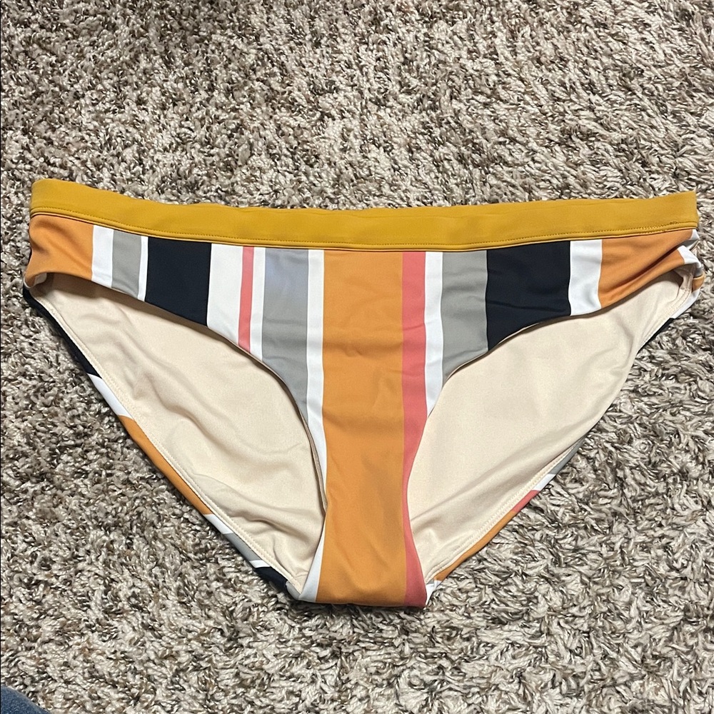 Senita Sun City Bikini Bottoms - Honey Stripe - XL